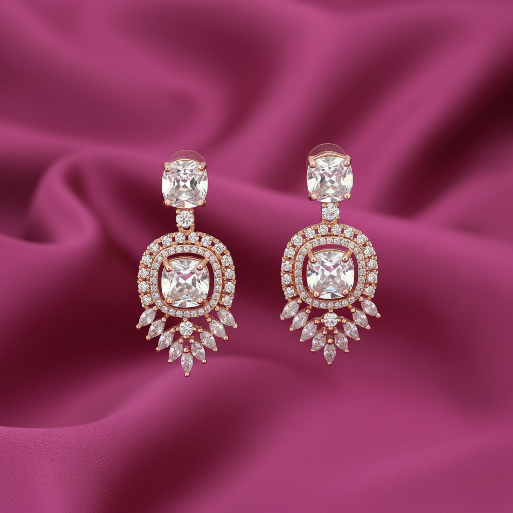 Nova Rosé MODERN GLAMOUR SET WITH NECKPIECE, EARRINGS - Image 2