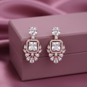 Lustrefall MODERN GLAMOUR SET WITH NECKPIECE, EARRINGS