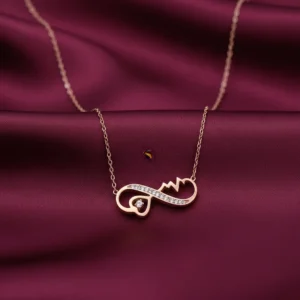 Steel Rose Gold Chain Pandal