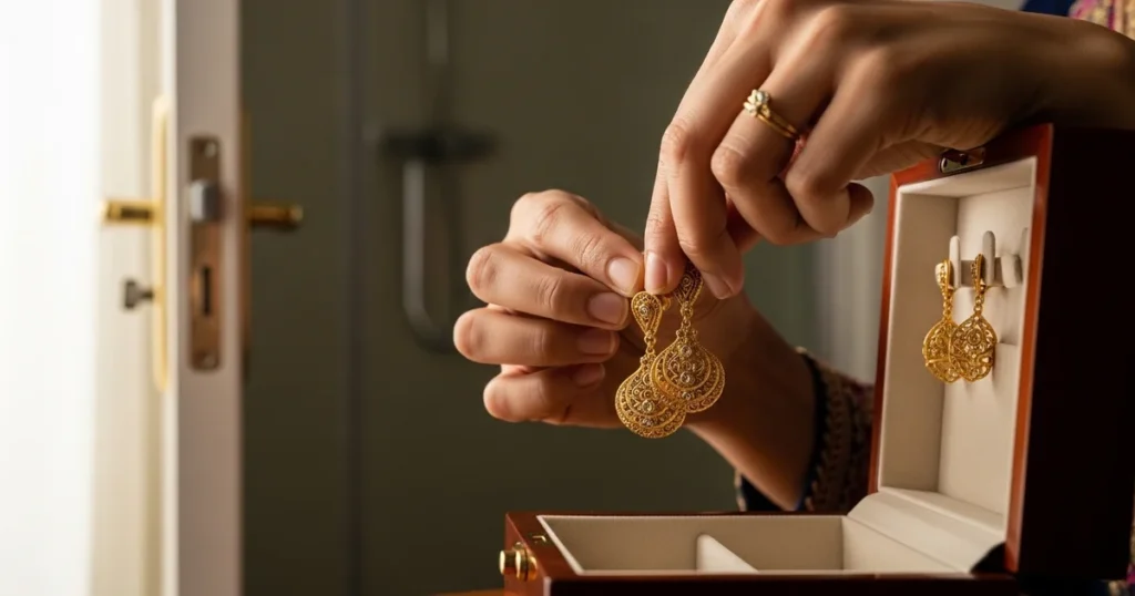 Remove artificial jewellery before bathing and gym